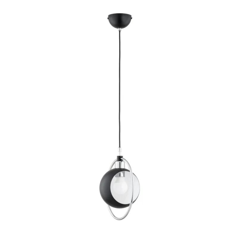 Cena promocyjna Lampa wisząca Olimpia 61206 Alfa 1xE27 LED Metal Czarny - Chrom