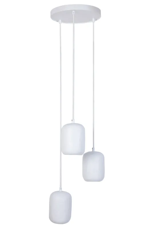 Bezpieczne zakupy Lampa wisząca OLO Sigma Lighting 3XGU10 MAX 10W LED Stal lakierowana Biały/Biały