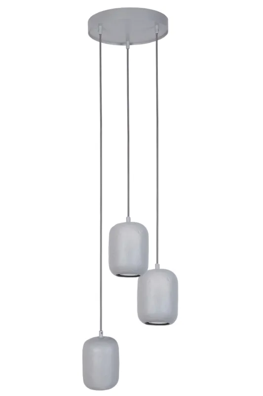 Obniżka ceny Lampa wisząca OLO Sigma Lighting 3XGU10 MAX 10W LED Stal lakierowana Szary/Szary