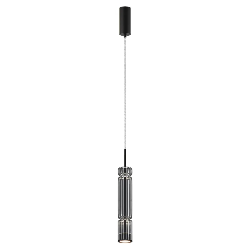 Popularny Lampa wisząca Ordo MOD272PL-L12B3K1 Maytoni LEDx8W Metal/Szkło Czarny/Przydymiony