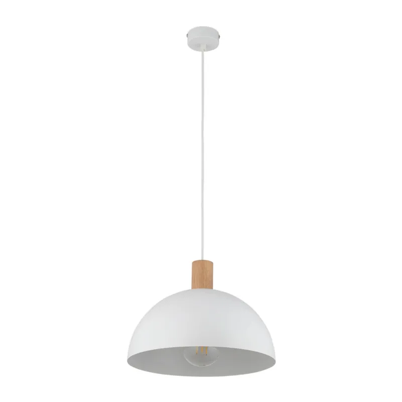 Bezpieczna płatność Lampa wisząca OSLO 4851 TK Lighting 1xE27 15W Metal Biały
