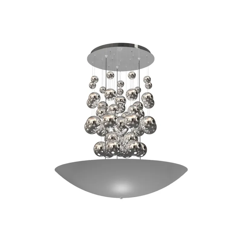 Niska cena Lampa wisząca PERLA ML858 Milagro 42W Metal + Szkło Srebrny
