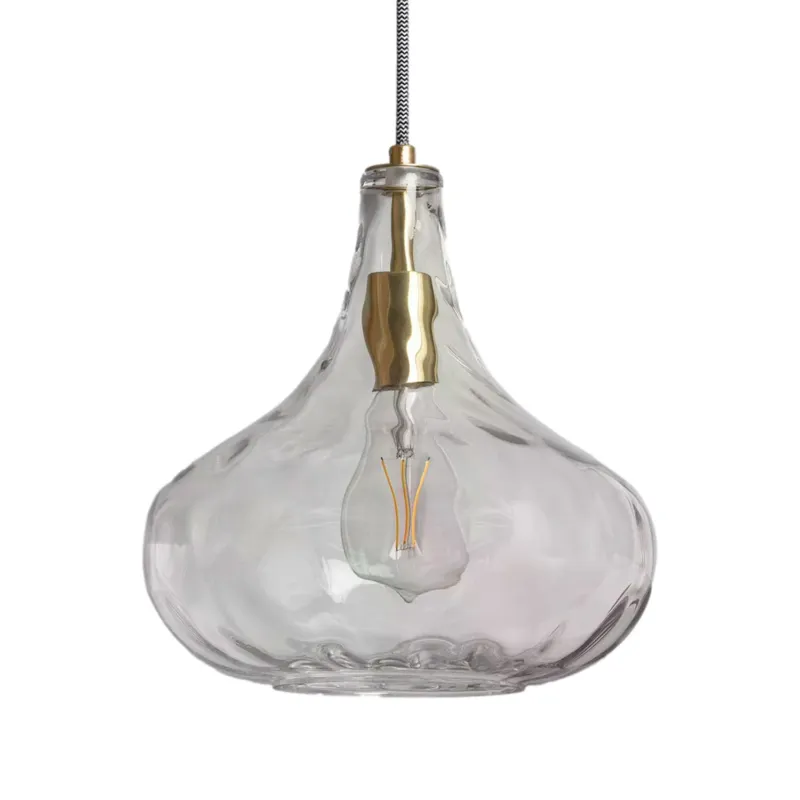 Sprawdź teraz Lampa wisząca Pico ABR-LWS Abruzzo 1xE27 40W Szkło, Metal Złoty