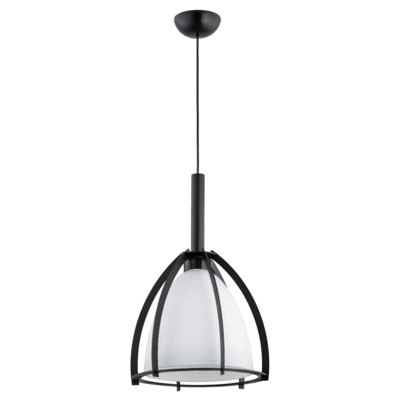 Bezpieczna płatność Lampa wisząca Poma 61363 Alfa 1xE27 LED Metal Czarny