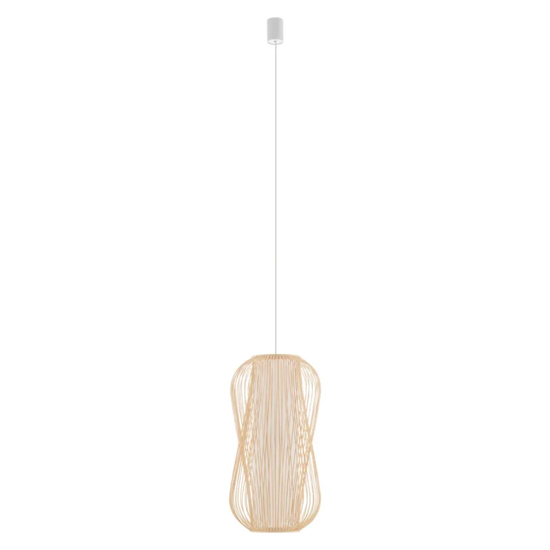 Lampa wisząca PUKET L 11162 Nowodvorski 1xE27 25W only LED Bambus Naturalne drewno Do wyczerpania zapasów