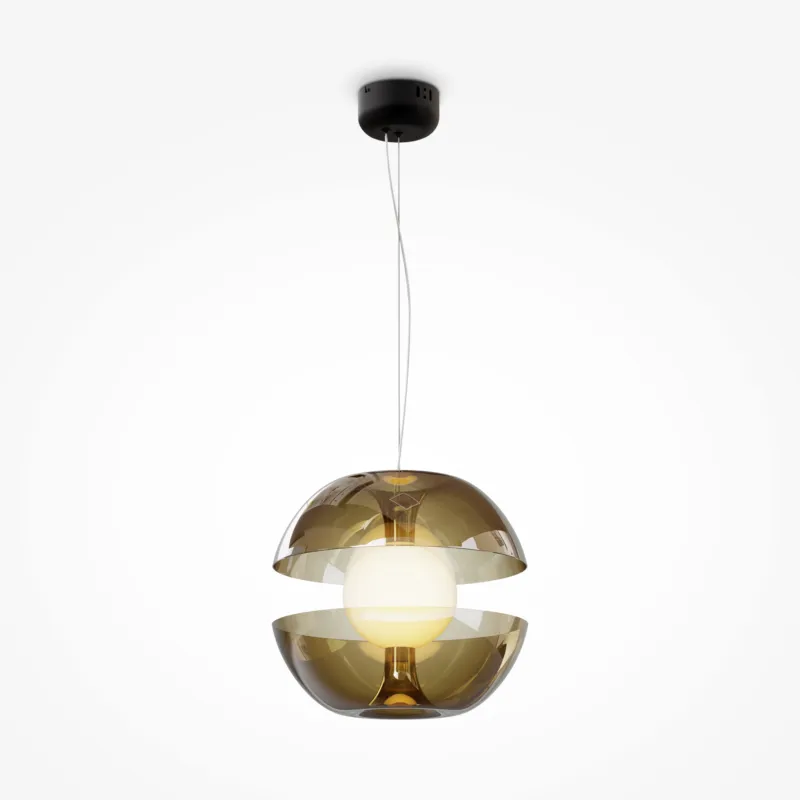 Obniżka ceny Lampa wisząca Rebel MOD322PL-L6G3K Maytoni LEDx6W Metal/Szkło Czarny/Złoty