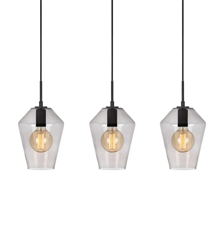 Premium Lampa wisząca Retro 107132 Markslojd 3xE27 60W Czarny Szary