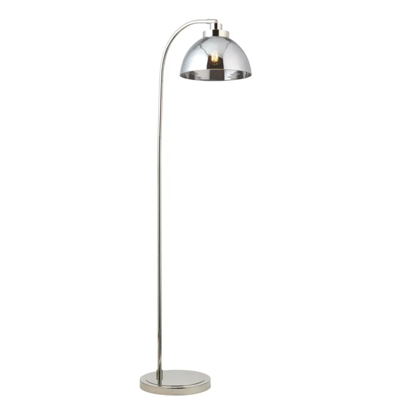 Lampa podłogowa Caspa Endon 1x10W E27 Stal / Szkło Nikiel Bezpieczna płatność