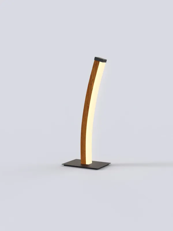 Do wyczerpania zapasów Lampa stojąca Bologna 8020-106 Aviano Lighting 1xLED 10W Metal / Tworzywo Czarny Mat / Kolor Drewna