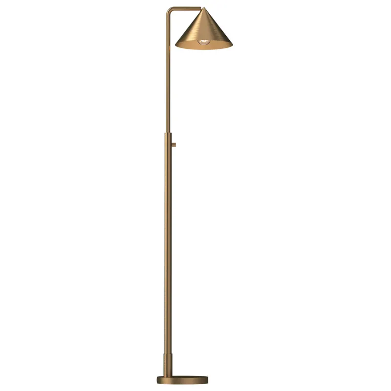 Lampa stojąca Lampa podłogowa Remyck ALM-REMYCK-FL-GD Elstead Lighting 1xE27 60W Stal Złoty Zniżka