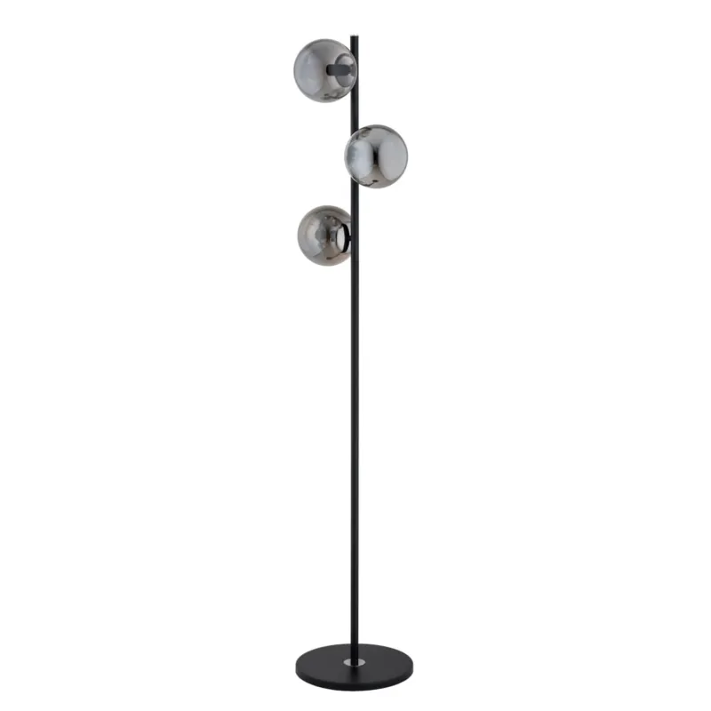 Cena promocyjna Lampa stojąca podłogowa 9290 Alfa 3xE14 LED Metal Czarny - Chrom