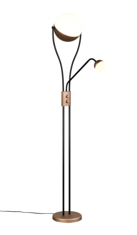 Hit cenowy Lampa stojąca podłogowa CHRIS 478310265 Trio 1x18W LED Metal Brązowy