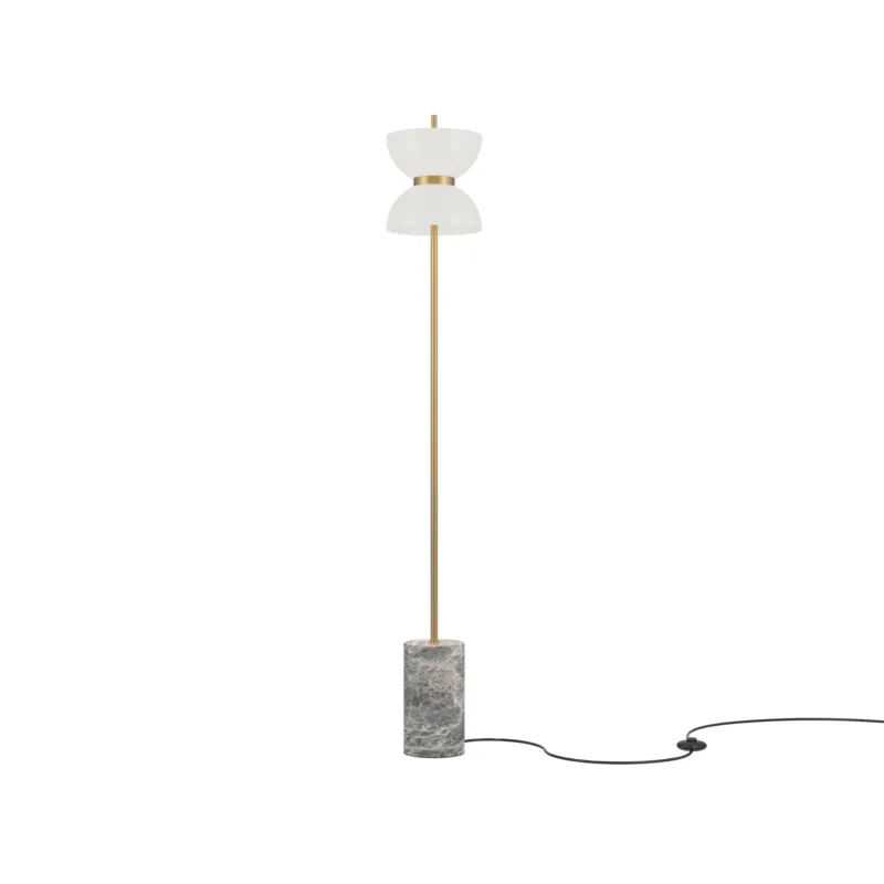 Kup teraz Lampa stojąca podłogowa Kyoto MOD178FL-L11G3K Maytoni LEDx11W Metal/Szkło Złoto i szarość/Biały