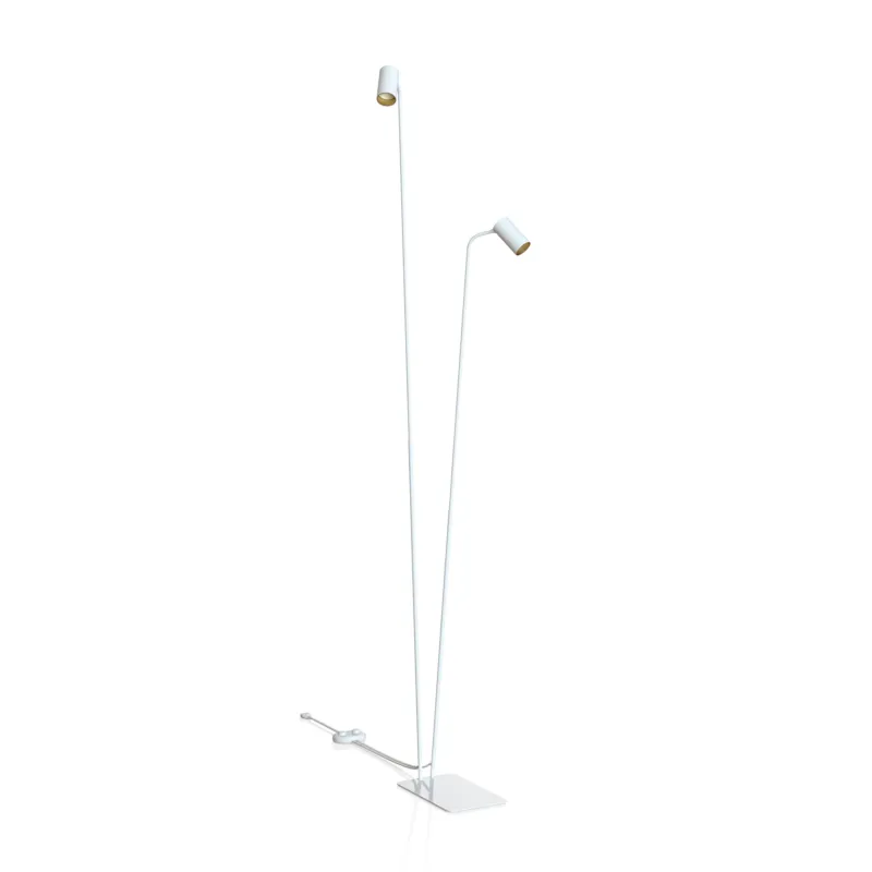 Tani Lampa stojąca podłogowa MONO 7715 Nowodvorski 2xGU10 R50 10W only LED Stal lakierowana Biały