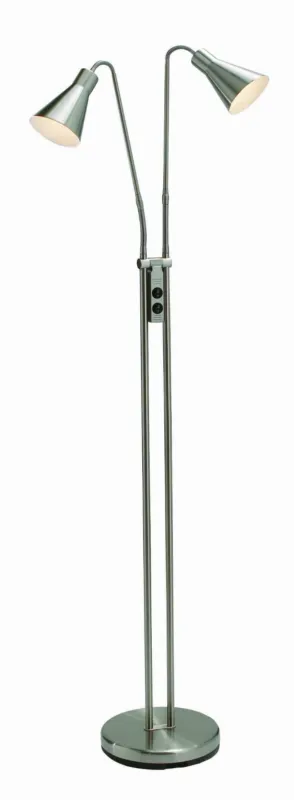 Sprawdź teraz Lampa stojąca podłogowa Odense 102241 Markslojd 2xE14 40W Szary