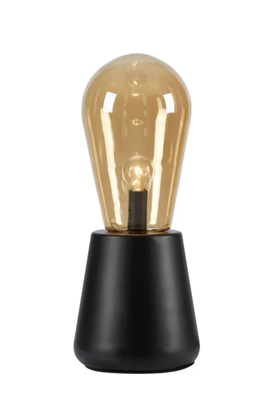 Tylko dziś Lampa stojąca stołowa Brooke 108416 Markslojd 1xE14 40W Czarny AMBER
