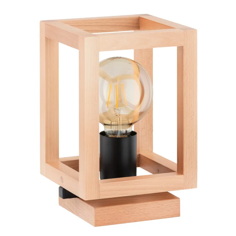 Oferta czasowa Lampa stojąca stołowa Pako 9449 Alfa 1xE27 LED Drewno Jasne Drewno