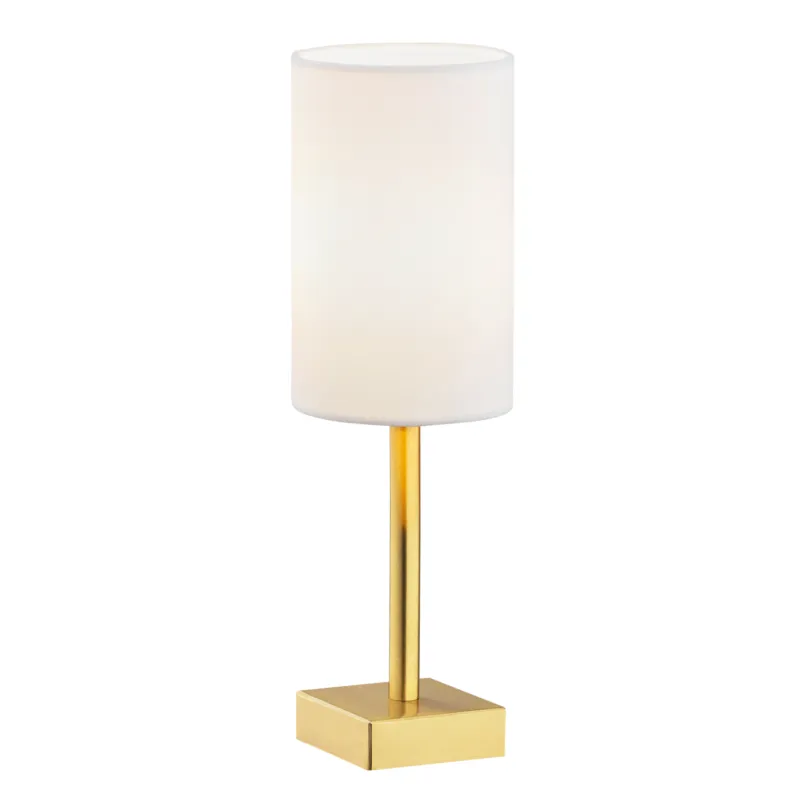Lampa Stołowa Abruzzo 8030 Argon 1xE14 7W Mosiądz, Biały Dodaj do koszyka