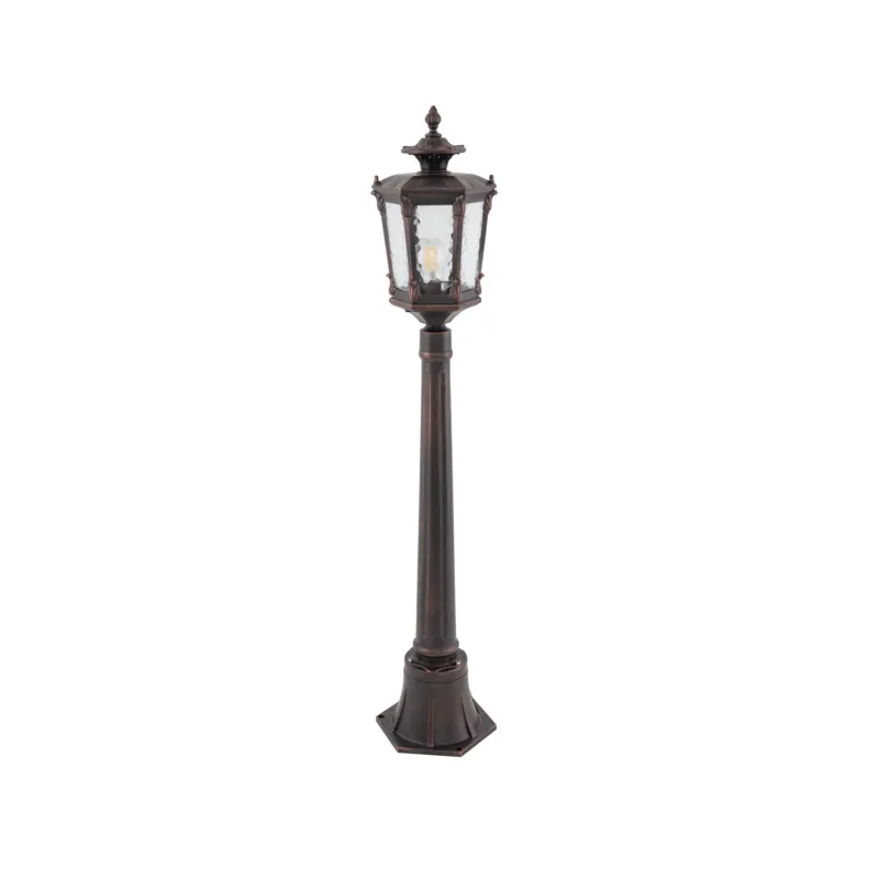 Bezpieczna płatność Lampa zewnętrzna stojąca AMUR 4694 Nowodvorski 1xE27 25W only LED IP44 Aluminium lakierowane Czarny patynowany miedzią