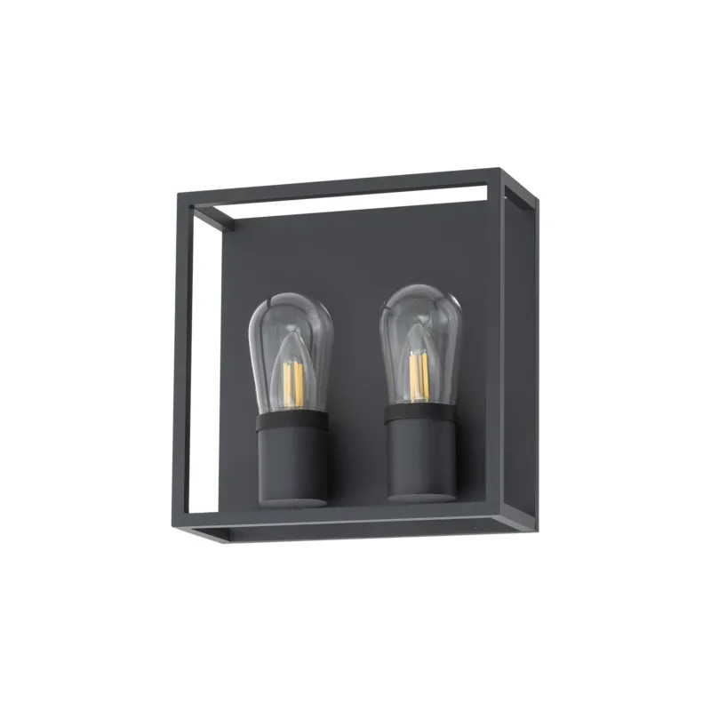 Lampa zewnętrzna ścienna MARGOT 10503 Nowodvorski 2xE14 10W only LED IP54 Aluminium lakierowane Grafitowy Dostępne od ręki