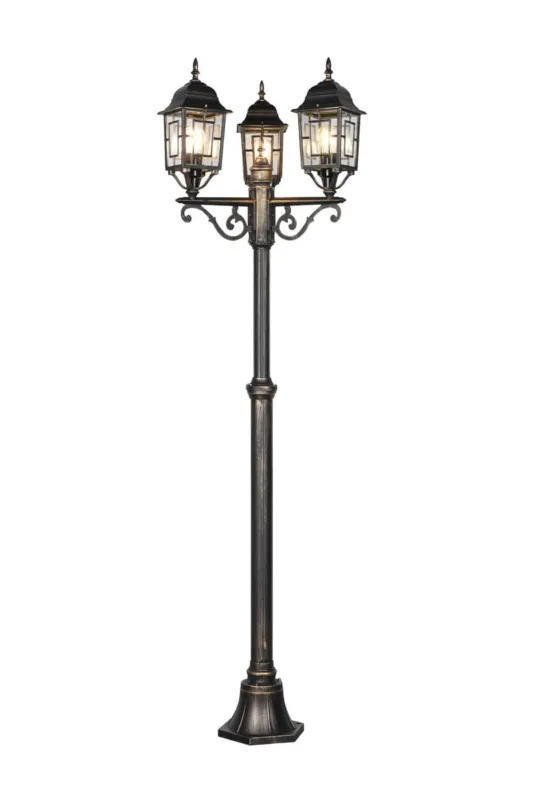 Oferta czasowa Lampa zewnętrzna Volturno 405960328 Trio 3xE27 60W Rdzawy Aluminium