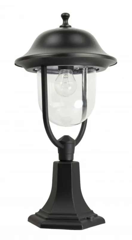 Łatwy zwrot Słupek ogrodowy lampa stojąca Prince K 4011/1/O SU-MA E27, 1 x 60 W, 230 V Czarny, patyna