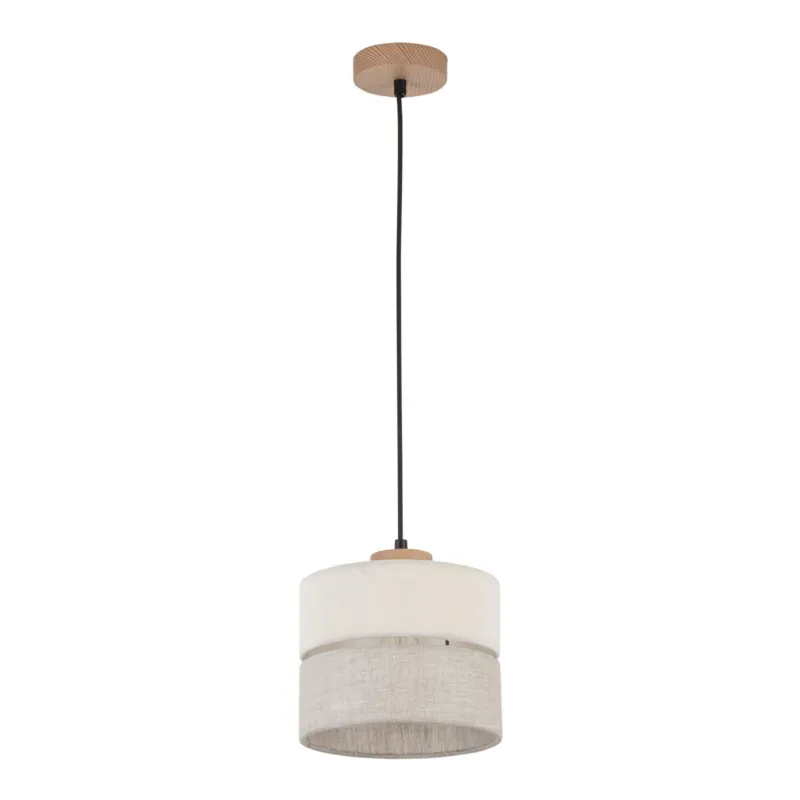 Lampa wisząca Eco Czarny, Sosna 1x E27 - TK Lighting Kup teraz