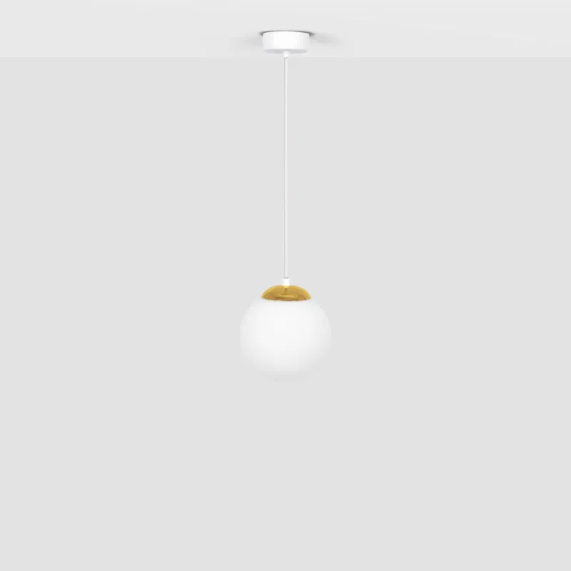 Do wyczerpania zapasów Lampa wisząca ELMO K-5310 Biały, złoty 1 źr., E14, 10W LED - Kaja