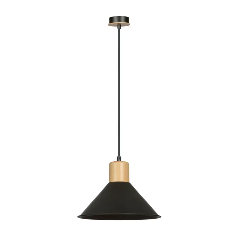 Darmowy zwrot Lampa wisząca Emibig Rowen 1 czarna E27