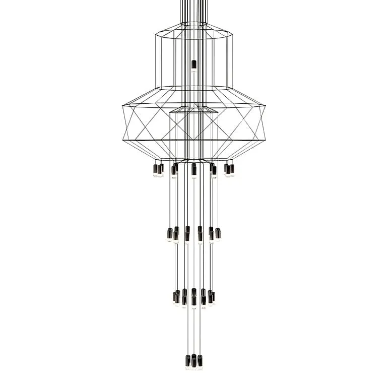 Rabat Lampa wisząca FLUSSO 43 czarna – Moosee