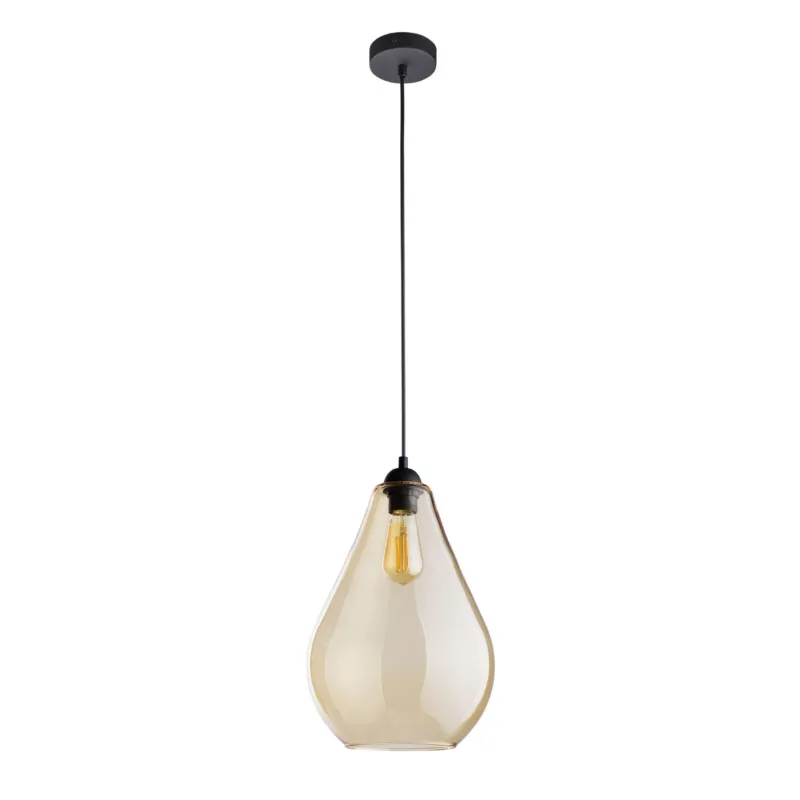 Lampa wisząca Fuente Czarny 1x E27 - TK Lighting Wybór klientów