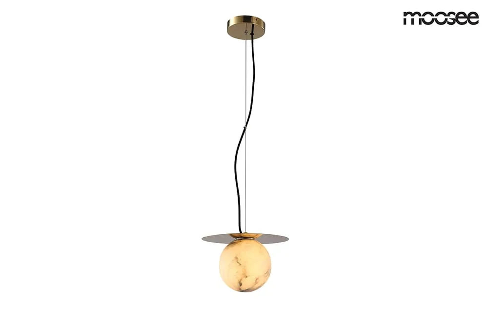 Darmowy zwrot Lampa wisząca HALO złota – Moosee