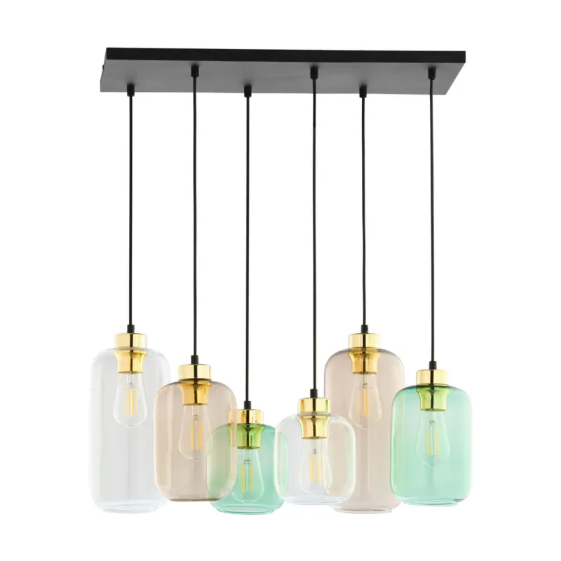 Nowy Lampa wisząca Marco Green 6x E27 - TK Lighting