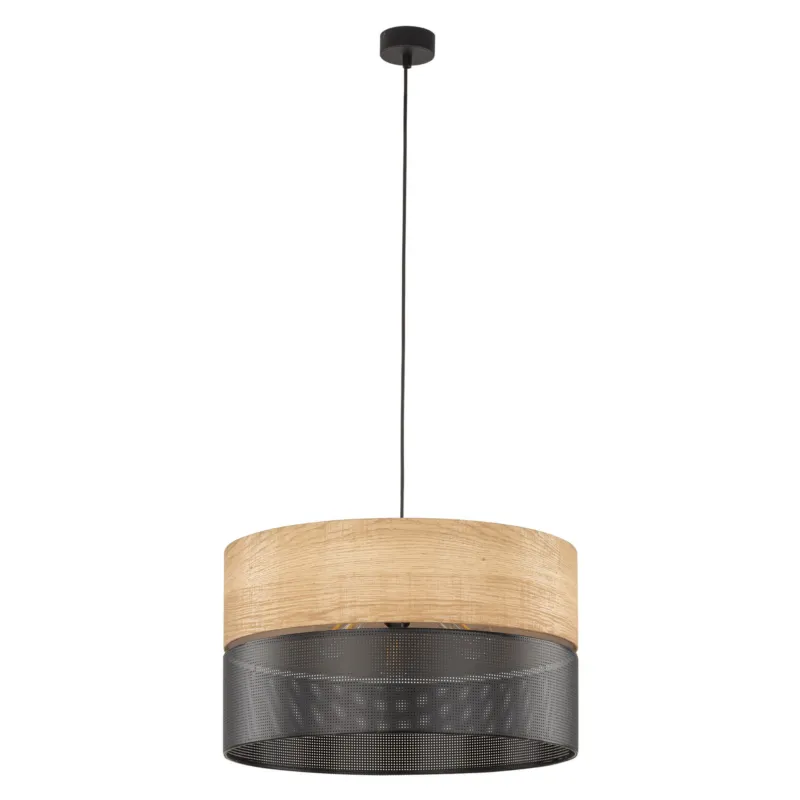 Premium Lampa wisząca Nicol Czarny 3x E27 - TK Lighting