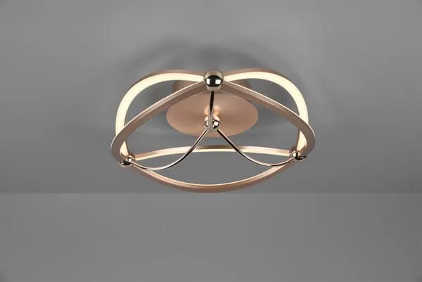 Ekspresowa dostawa Lampa sufitowa Charivari złoty i odcienie złota LED zintegrowany 621210108 - Trio