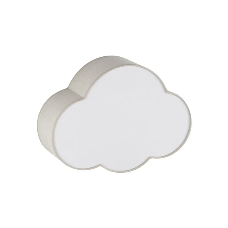 Nie przegap Lampa sufitowa Cloud Linen Biały 2x E27 - TK Lighting