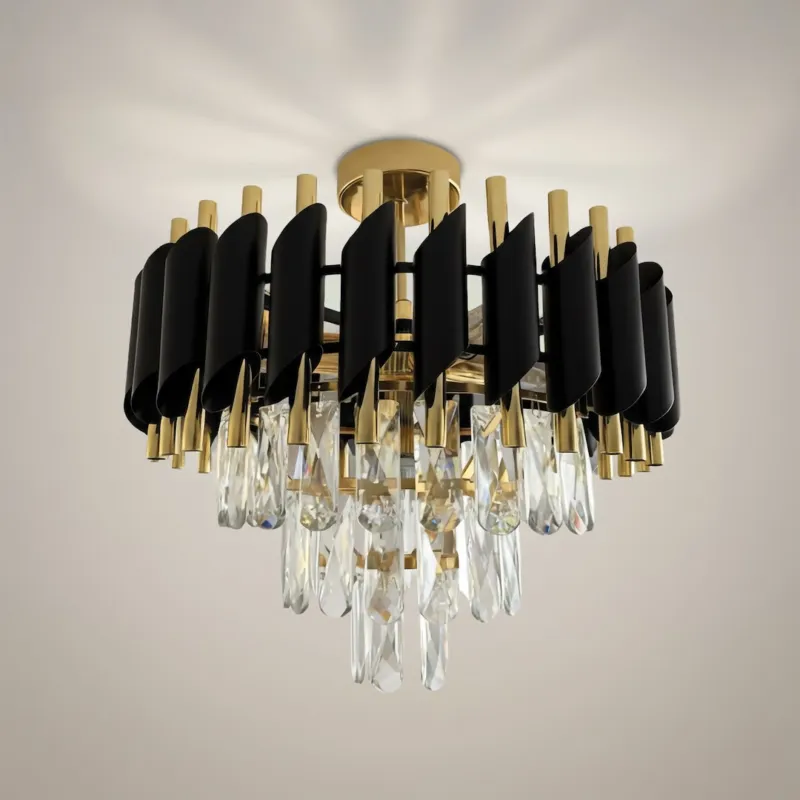Lampa sufitowa Cristal ML2562 czarny E14 - Milagro Taniej