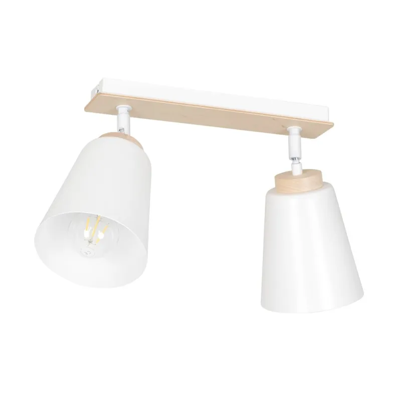 Lampa sufitowa Emibig Atlas 2 biała 2×E27 Do wyczerpania zapasów