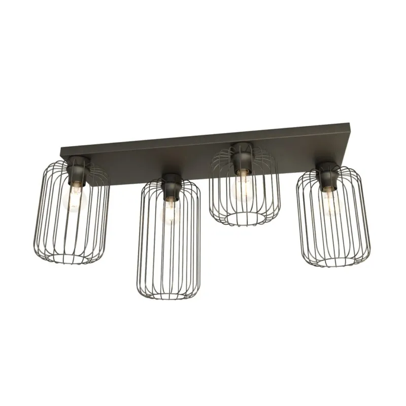 Hit cenowy Lampa sufitowa Emibig Barn 4 czarna 4×E27