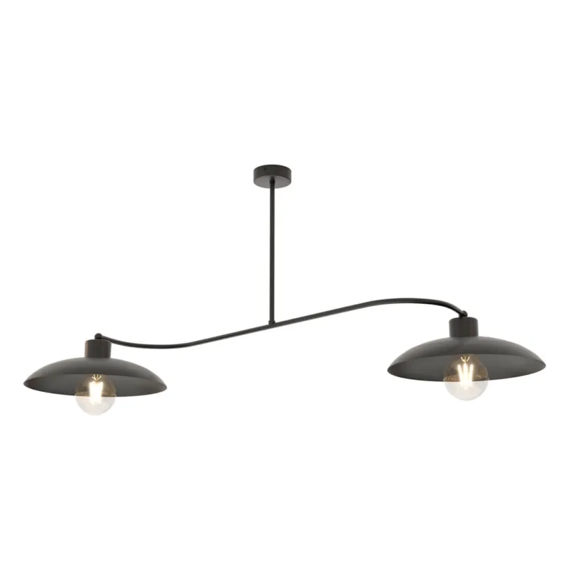 Lampa sufitowa Emibig Foster 2 czarna 2×E27 Wyjątkowa oferta