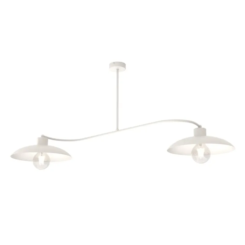 Lampa sufitowa Emibig Foster biała 2×E27 Tani