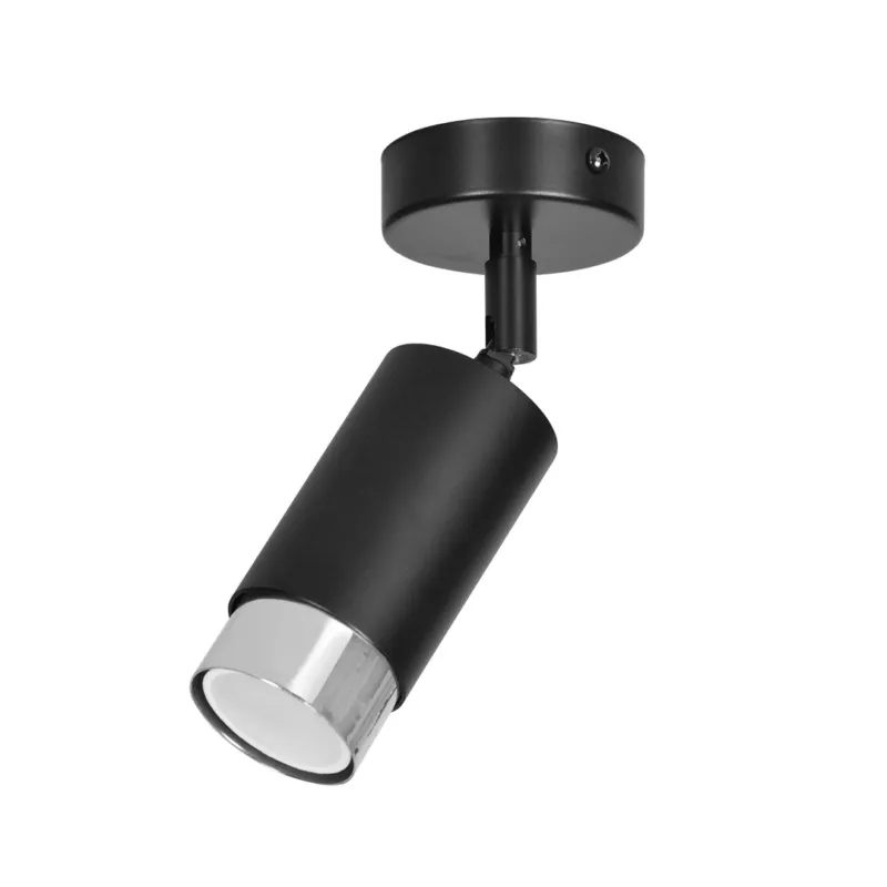 Lampa sufitowa Emibig Hiro 1 czarna z chromem GU10 Hit cenowy