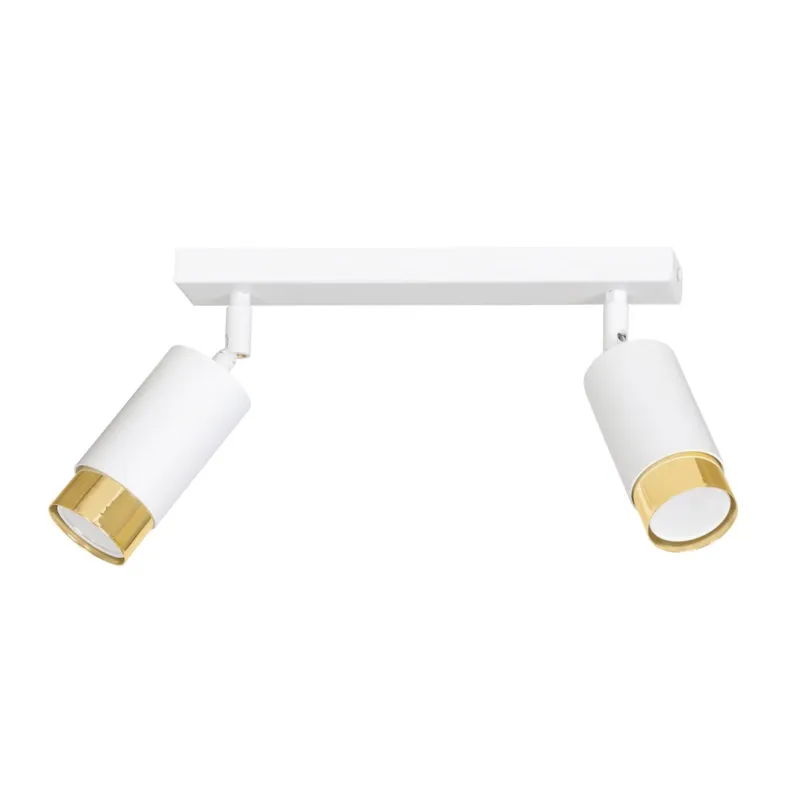Lampa sufitowa Emibig Hiro 2 biała ze złotym wykończeniem 2×GU10 Oferta