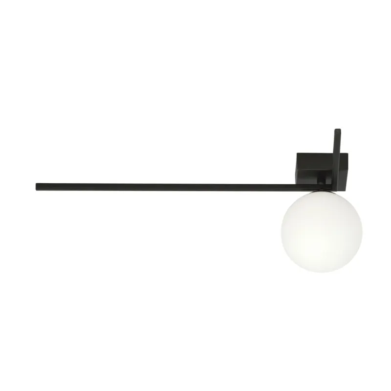 Lampa sufitowa Emibig Imago czarna z białym kloszem 1×E14 Cena promocyjna