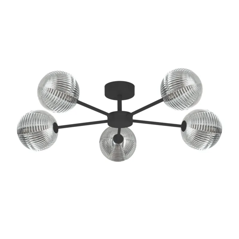 Szybka wysyłka Lampa sufitowa GRETA K-5717 Grafitowy, czarny 5 źr., G9, 10W LED - Kaja