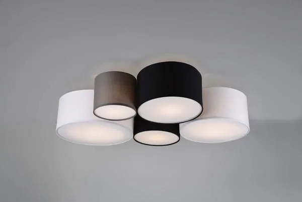 Bezpieczna płatność Lampa sufitowa Hotel inny, szary i odcienie szarości E27 693900517 - Trio