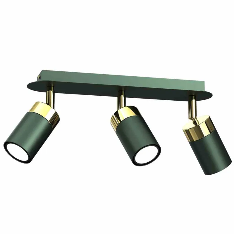 Lampa Sufitowa Joker Green/Gold 3Xgu10 Milagro Dostępne od ręki