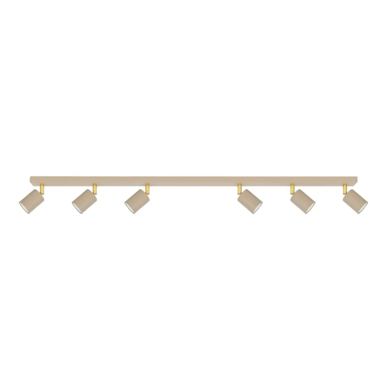 Rabat Lampa sufitowa MATI K-5824 Beż, złoty 6 źr., GU10, 10W LED - Kaja