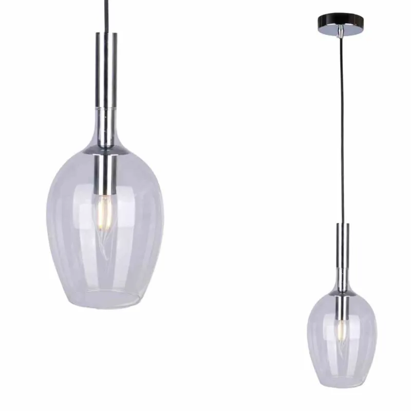 Nie przegap Lampa Wisząca Tango Clear 1Xe14 Milagro