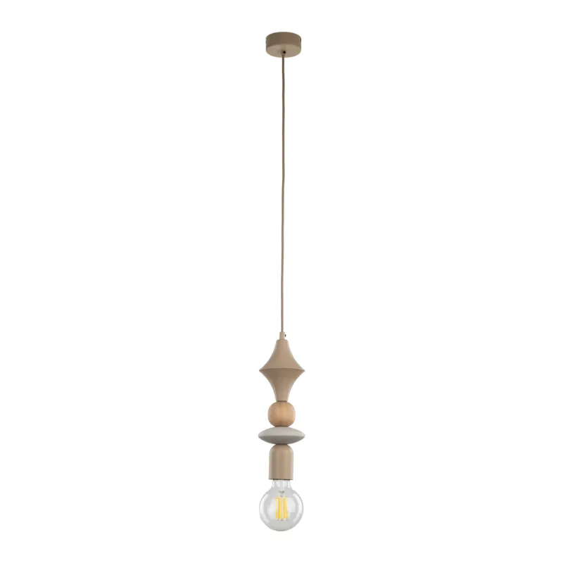 Lampa wisząca Tower Sabia Wood 1x - TK Lighting Hit cenowy